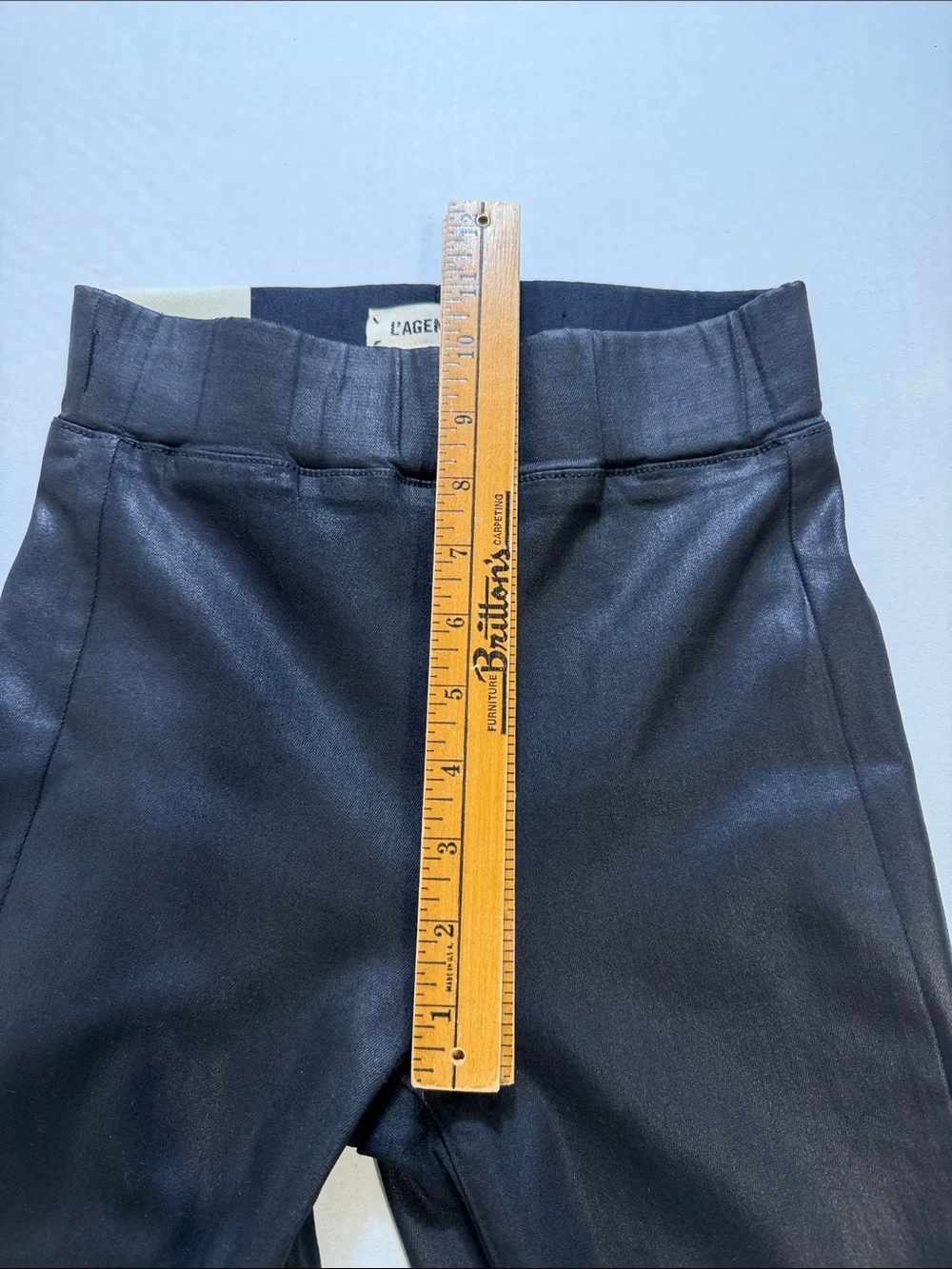 L’AGENCE Rochelle Coated High Waist Pull-On Skinny Jeans